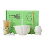 Matcha Thee Set - Kom - Klopper - Thee Zet Set - Wit, Verzenden, Nieuw
