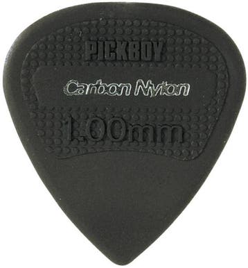 Pickboy Edge carbon nylon plectrum 1.00 mm 12-pack, Ophalen of Verzenden, Nieuw, Elektrische gitaar