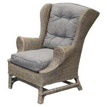 Mississippi Wing lounge tuinstoel met voetenbank 2 delig, Tuin en Terras, Tuinsets en Loungesets, Ophalen of Verzenden, Nieuw
