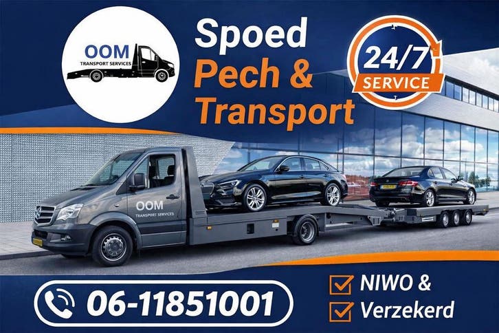 Sleepdienst OOM AutoTransport Takeldienst | Pechhulp Berging, Diensten en Vakmensen, Koeriers, Chauffeurs en Taxi's, Chauffeursdiensten
