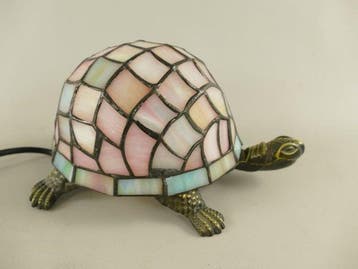 Tiffany Style - Tafellamp - Glas, Messing, Brons - Tiffany