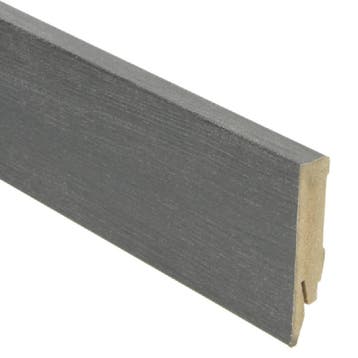 Rechte folieplint 70x14 vulcaan eiken (Folie plinten), Overige materialen, Verzenden, 50 tot 150 cm, Overige typen