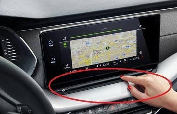 Škoda Octavia 4 navigatiescherm reparatie – 5E3919605, Ophalen of Verzenden, Nieuw, Skoda, Met touchscreen