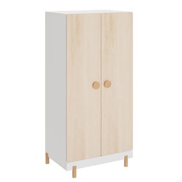 Kinderkledingkast Vaarentaa met 2 deuren 126x60x41 cm eikenk, Verzenden, Nieuw