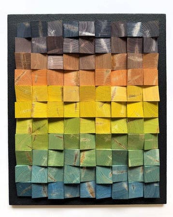 Modern Mozaïek - WoodbyLukas Lukasz Kacprzuk - 2020+ -, Antiek en Kunst