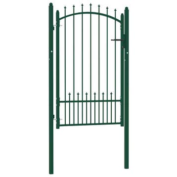 vidaXL Hekpoort EMMEN met stalen pinnen 104x117 cm groen, Verzenden, Nieuw