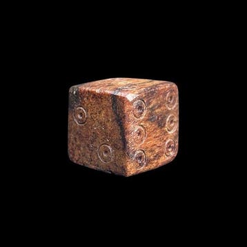 Oud-Romeins, Keizerrijk Been dobbelsteen - Ancient Roman