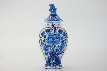 De Porceleyne Fles, Delft - H. 32cm - Vaas - Aardewerk -