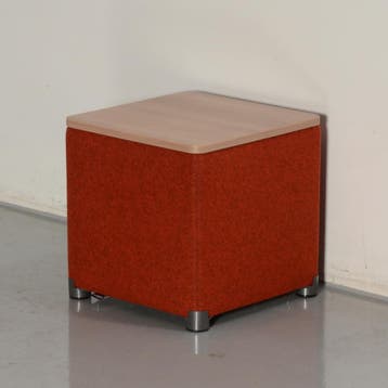 Vepa Moi poef, rood / kersen havanna, 41 x 41 cm, Ophalen of Verzenden, Nieuw in verpakking
