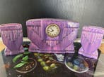 Klok en garnituur set - Art Deco Keramiek - 1930-1940, Antiek en Kunst, Antiek | Klokken