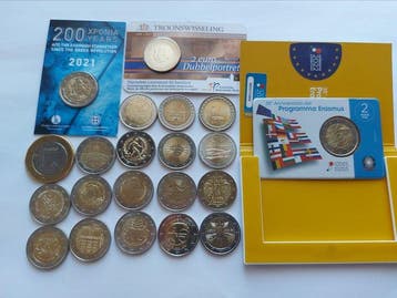 Europa. 2 Euro / 3 Euro 2006/2026 (21 coins) (Zonder