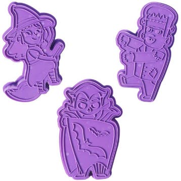 PME Uitsteker & Stempel Griezelige Personages Set/3, Hobby en Vrije tijd, Taarten en Cupcakes maken, Verzenden, Nieuw