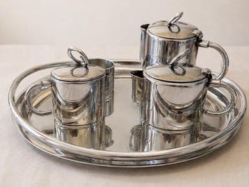 Christofle - Andrée Putman - Koffie- en theeservies (5) -, Antiek en Kunst