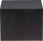 WOOOD Sanne Bijzettafels - MDF/Hout - Vierkant - Zwart, Verzenden, Nieuw