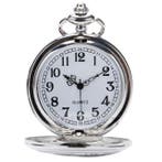Fako - Zakhorloge - XXL - Geo - Ø 47mm - Zilverkleurig, Verzenden, Nieuw