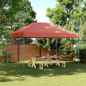 vidaXL Partytent 292 x 440 x 315 cm Terracotta Oxford Stof, Tuin en Terras, Partytenten, Verzenden, Nieuw, Partytent