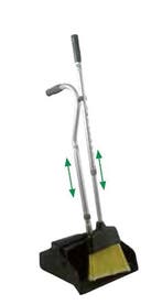 Steelstofblik ergo. met veger telescopisch, Verzenden