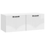 vidaXL Wandbeugel TV-kast Hoogglans Wit 78,5 x 31 x 30 cm, Huis en Inrichting, Kasten | Televisiemeubels, Minder dan 50 cm, Verzenden