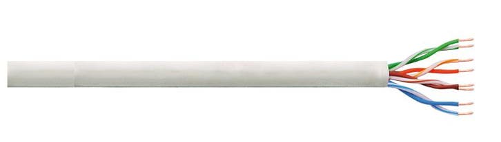 Cat6 Instal. 305m. U/UTP Grijs LogiLink AWG23 CCA (Kabels), Computers en Software, Pc- en Netwerkkabels, Nieuw, Ophalen of Verzenden