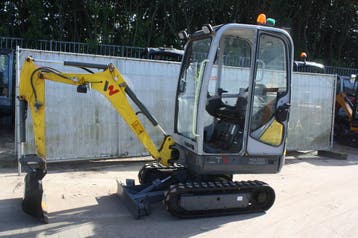 Veiling: Minigraver Wacker Neuson ET16 Diesel 14kW 2019, Ophalen, Graafmachine