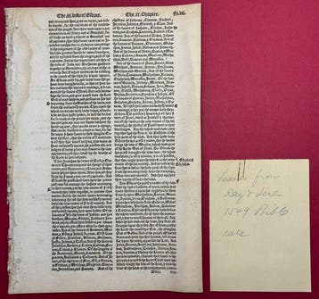 John Day, William Sere - Several bound leaves - Matthew