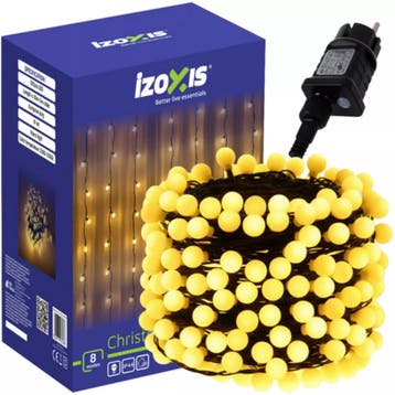 Izoxis kerstverlichting 300 LED – 30 m warm wit, IP44 bui., Diversen, Ophalen of Verzenden, Nieuw