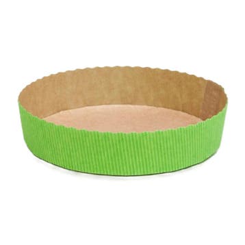 Bakvorm Karton Rond Ø15,5x3,5cm Groen (per stuk), Verzenden, Nieuw