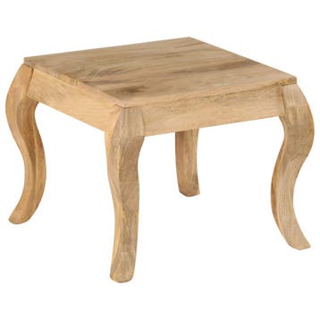 vidaXL Bijzettafel 45x45x40 cm massief mangohout, Verzenden, Nieuw, Minder dan 45 cm