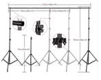 Complete Fotostudio Set Softbox Achtergrond en Verlichting, Verzenden, Nieuw