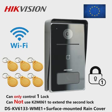 Hikvision DS-KV6133-WME1 IP Deurintercom met WiFi en RFID On, Verzenden, Nieuw