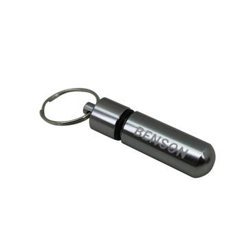 Benson Zilveren aluminium pillendoosje - waterdicht - met..., Ophalen of Verzenden, Nieuw