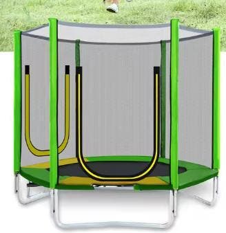 Buiten Trampoline 213 cm | TUV Gecertificeerd | Neten Ladder, Verzenden, Nieuw