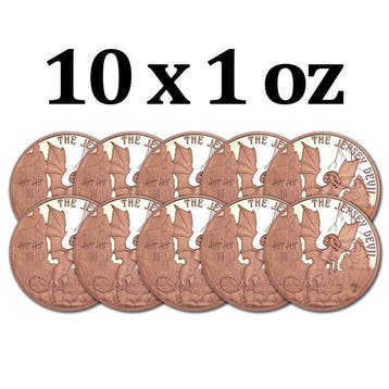 Verenigde Staten. 10 x 1 oz Cryptid Creatures The Jersey