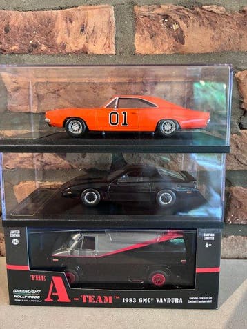 Divers 1:43 - Modelauto (3) - 1969 Dodge Charger “General, Nieuw