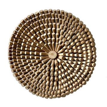 Ronde wanddecoratie sticks -  50 cmWanddecoratie, Huis en Inrichting, Ophalen of Verzenden, Nieuw