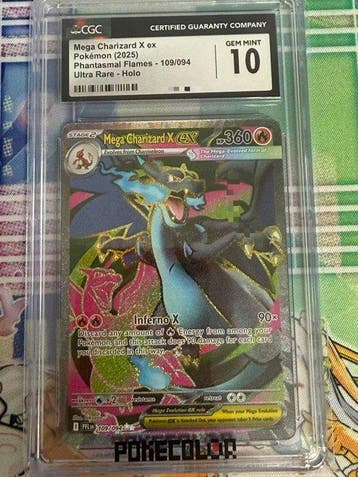 Pokémon - 1 Graded card - Charizard - CGC 10 - Scarlet &, Hobby en Vrije tijd, Nieuw
