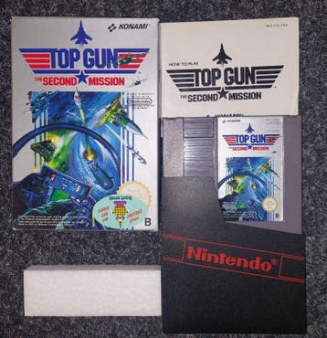 Top Gun the second mission (NES tweedehands game), Ophalen of Verzenden, Zo goed als nieuw