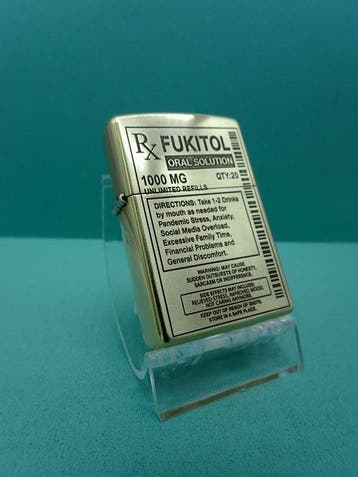 Zippo - Zippo Custom - Fukitol 1000mg - Zonder minimumprijs, Verzamelen, Nieuw