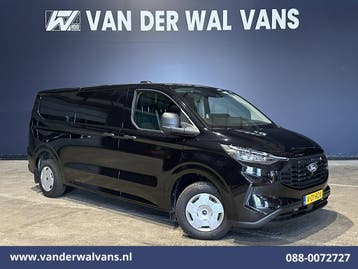 Ford Transit Custom | 2.0 TDCI 136pk L2H1 Euro6 Airco |, Auto's, Gebruikt, Euro 6, Zwart, Dealer onderhouden