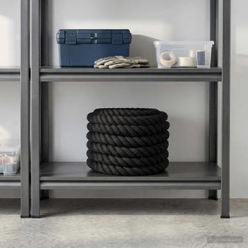 vidaXL Katoenen Touw 40 mm 25 m Zwart 100% Katoen, Verzenden, Nieuw