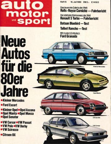 1980 AUTO MOTOR UND SPORT 15 DUITS, Nieuw, Author