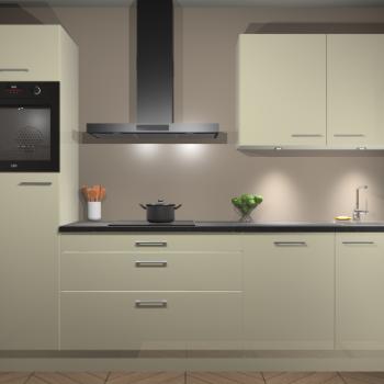 Magnolia hoogglans keuken Manilla 21648, Huis en Inrichting, Keuken | Complete keukens, Verzenden