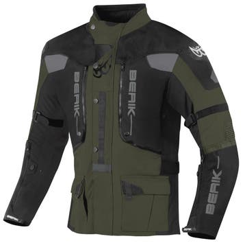 Berik Dakota Zwart Groen Waterdichte 3in1 Textiele Motorjas, Nieuw met kaartje, Jas | textiel, Berik, Heren