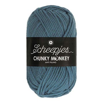 Scheepjes Chunky Monkey 100g - 1302 Air Force Blue - Blauw, Verzenden, Nieuw