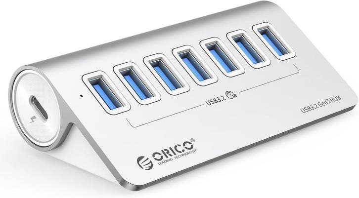 USB 3.2 Hub 1 meter kabel | Laatste Stuk!, Computers en Software, Dockingstations, Laptop, Zo goed als nieuw, USB-hub, Ophalen of Verzenden