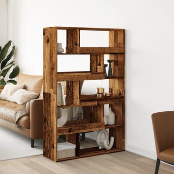 vidaXL Kamerscherm 100x33x156,5 cm bewerkt hout oud, Verzenden, Nieuw, Overige houtsoorten