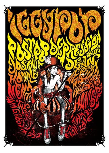 Posters - Poster Iggy Pop - Post Pop Depression, Verzenden, Zo goed als nieuw