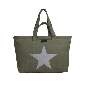 Fana Bags Strandtas Canvas met Rits XL, Verzenden, Nieuw