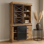 Buffetkast Mangohout Milan 120 X, Huis en Inrichting, Kasten | Buffetkasten, Verzenden, Nieuw, Overige houtsoorten, Industriële meubels