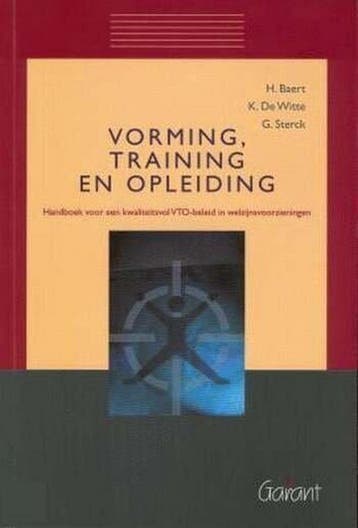 Vorming, training en opleiding - K. de Witte 9789044110425, Verzenden, Zo goed als nieuw, K. de Witte